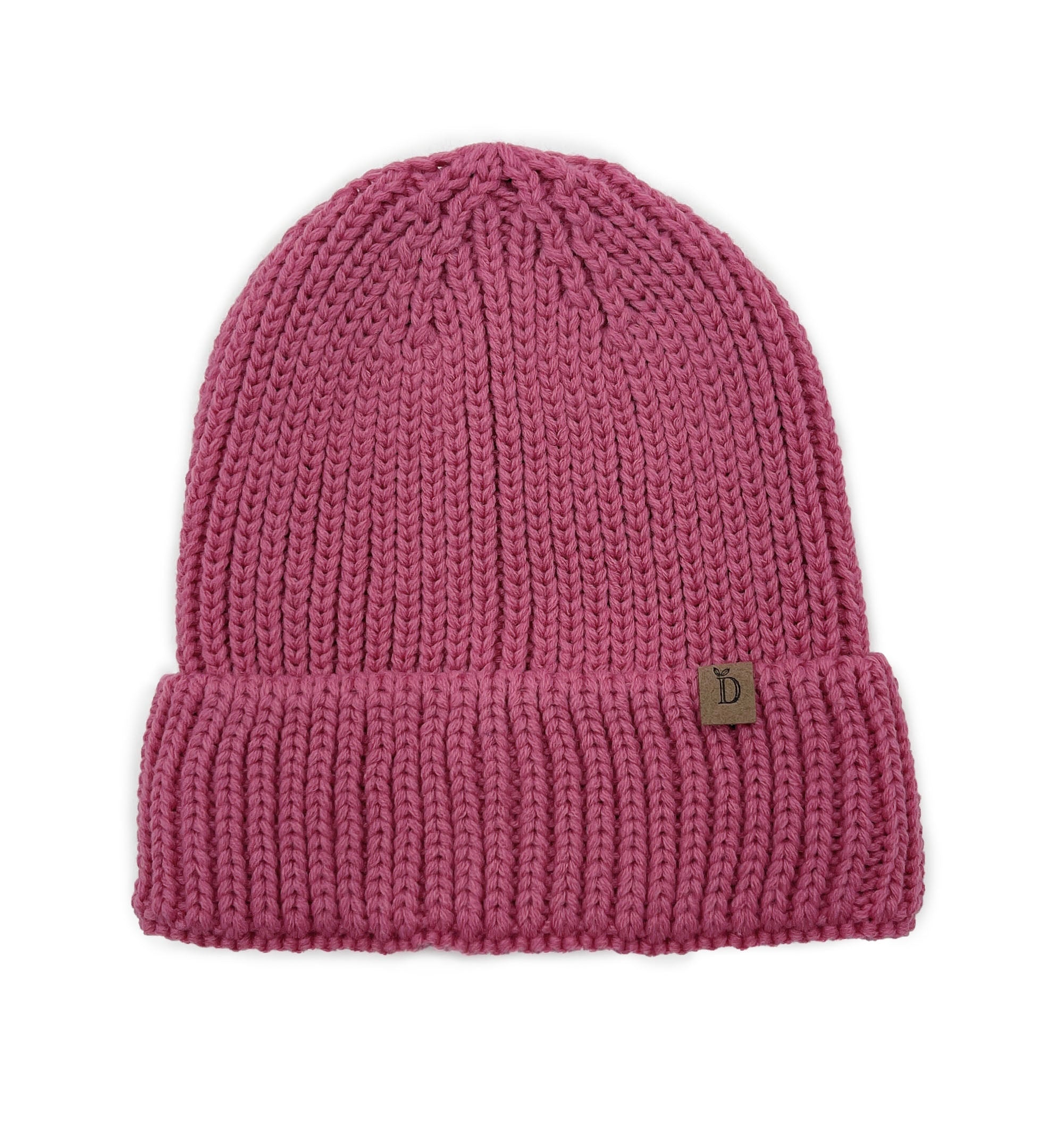 Solid Ribbed Cuff Beanie