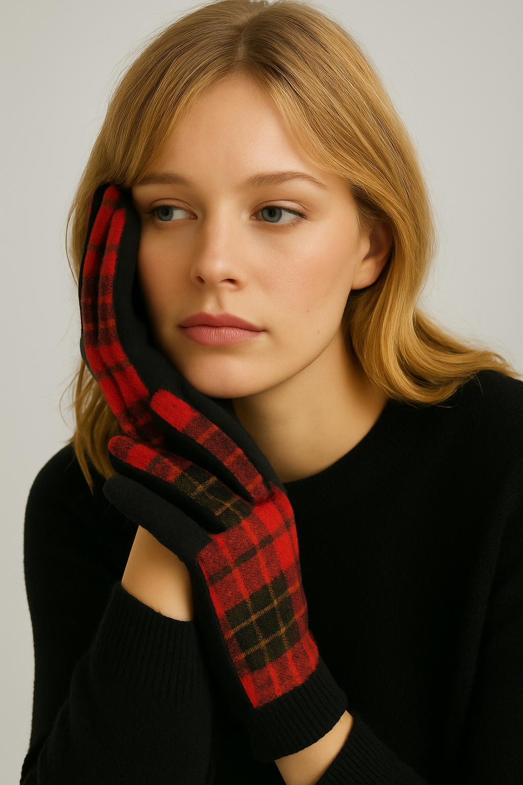 Plaid  Touch Gloves - Charming Charlie