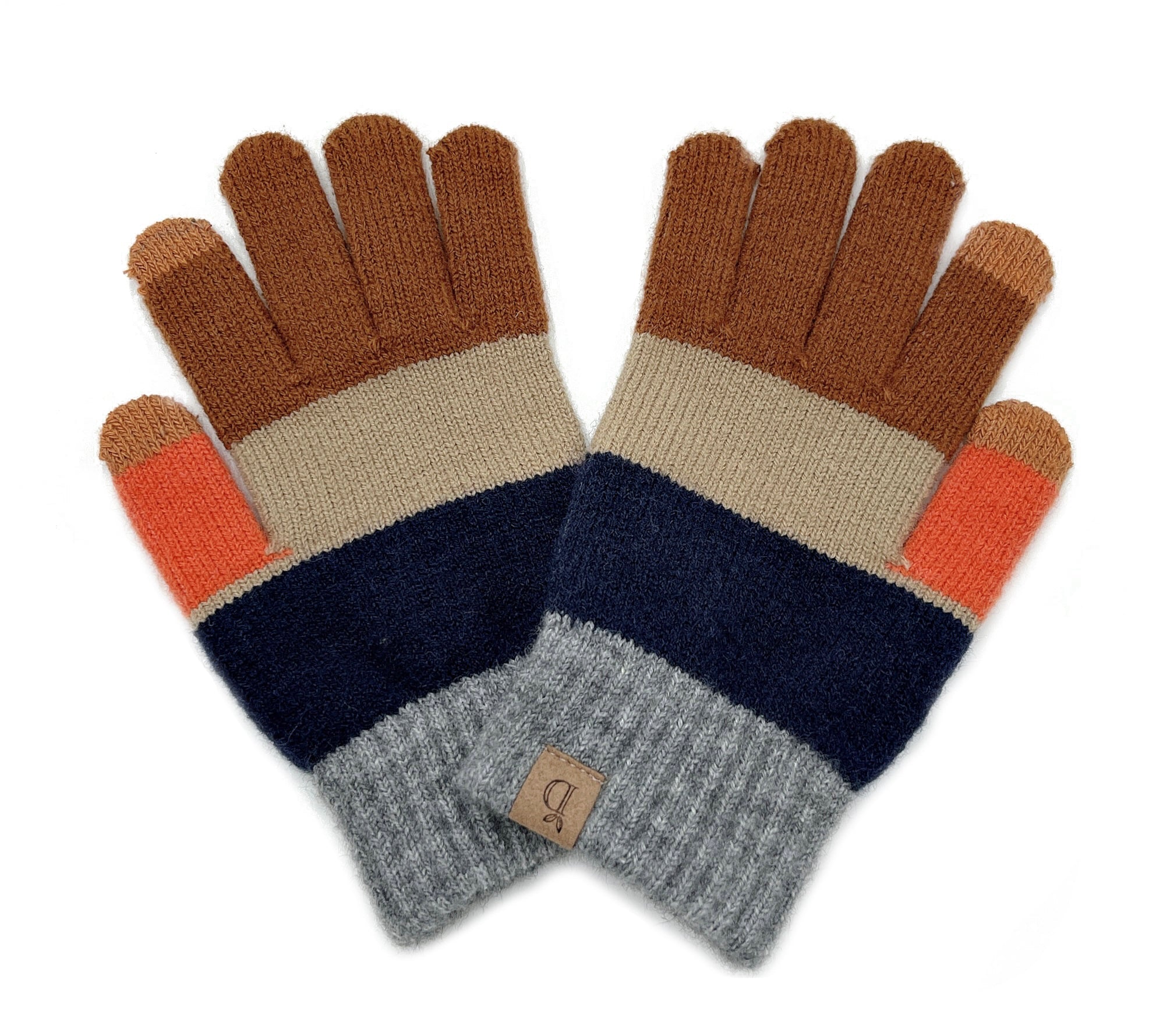 Colorblock Knit Touch Gloves - Charming Charlie