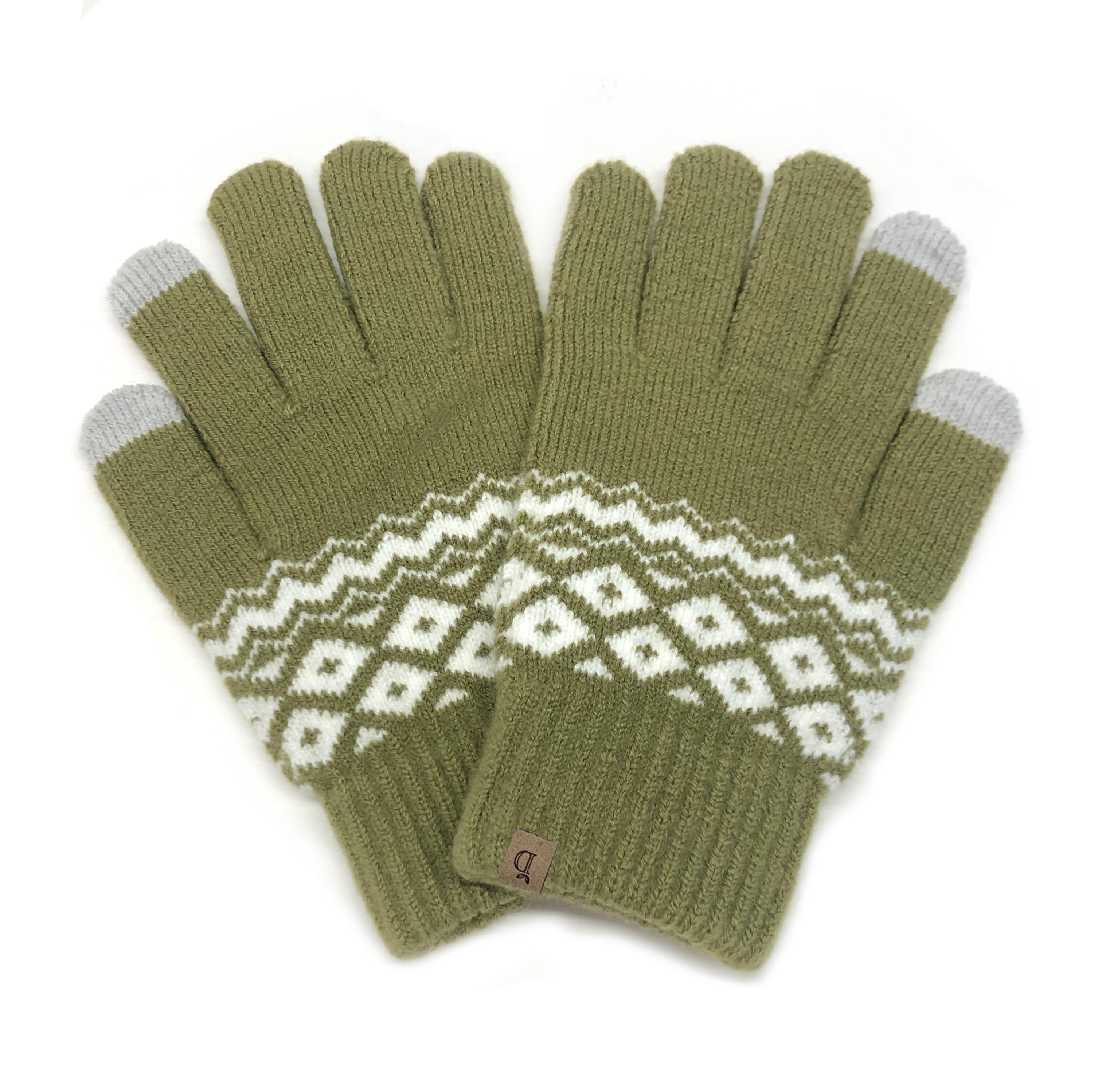 Geometric Patterned Touch Gloves - Charming Charlie