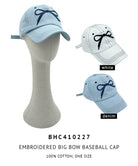 Embroidered Big Bow Baseball Cap - Charming Charlie