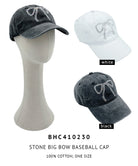 Stone Big Bow Baseball Cap - Charming Charlie