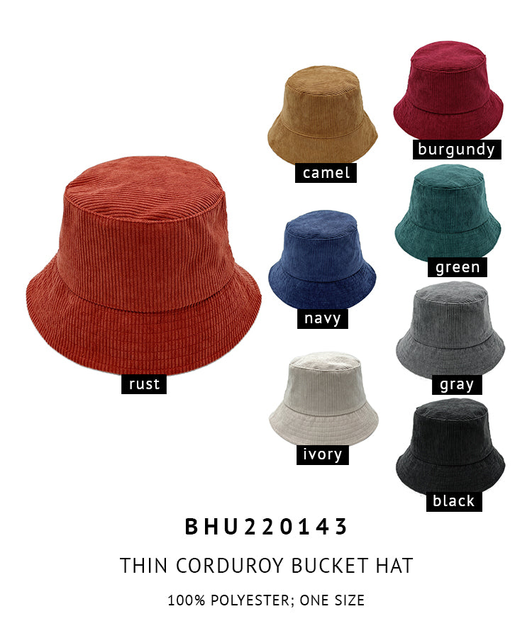 Thin Corduroy Bucket Hat - Charming Charlie