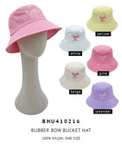 Rubber Bow Bucket Hat - Charming Charlie