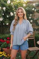 Easy Does It Puff Sleeve Blouse - Charming Charlie