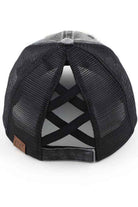 BLACK-C.C Distressed Aloha Beaches Patch Ponycap is perfect for adding a touch of island style to any outfit. The vintage look and feel of this cap is both trendy and comfortable, while the embroidered patch adds a unique touch. Great for a day at the beach or exploring the city.