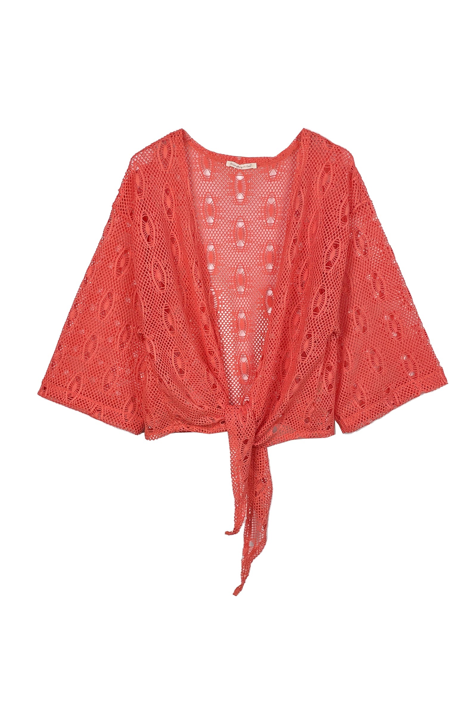 The Waist Tie Mesh Cardigan