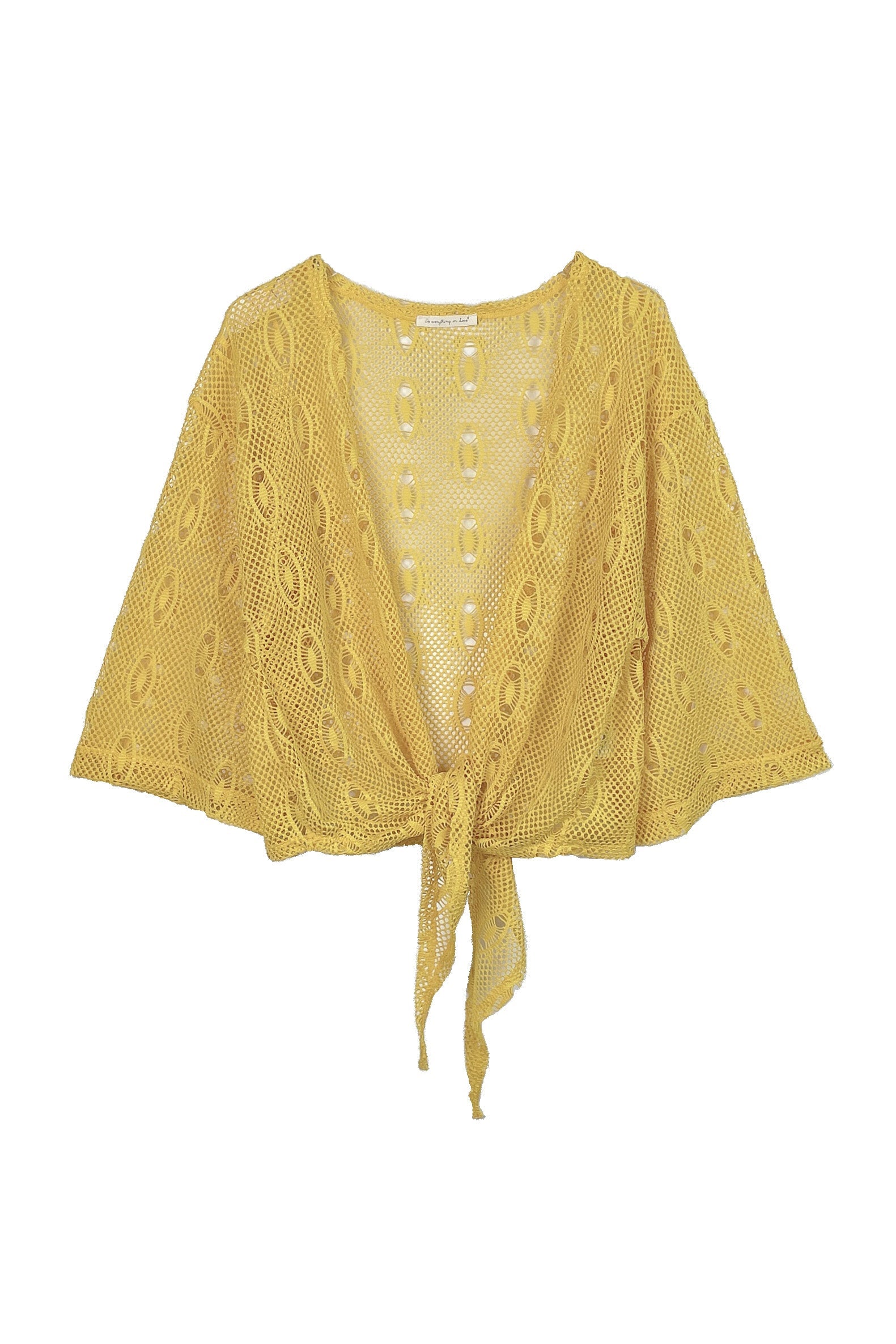 The Waist Tie Mesh Cardigan