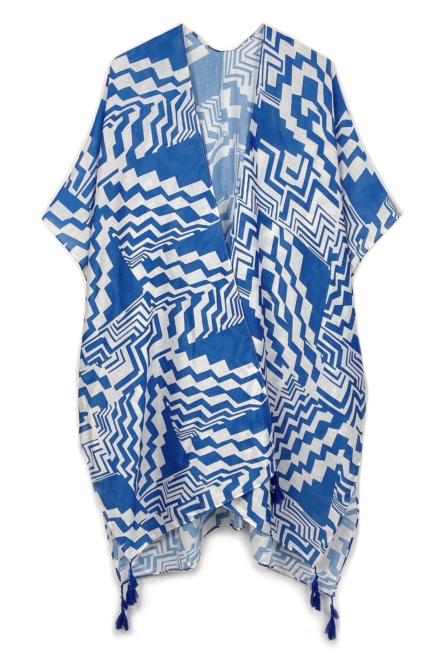 Geometric Print Kimono