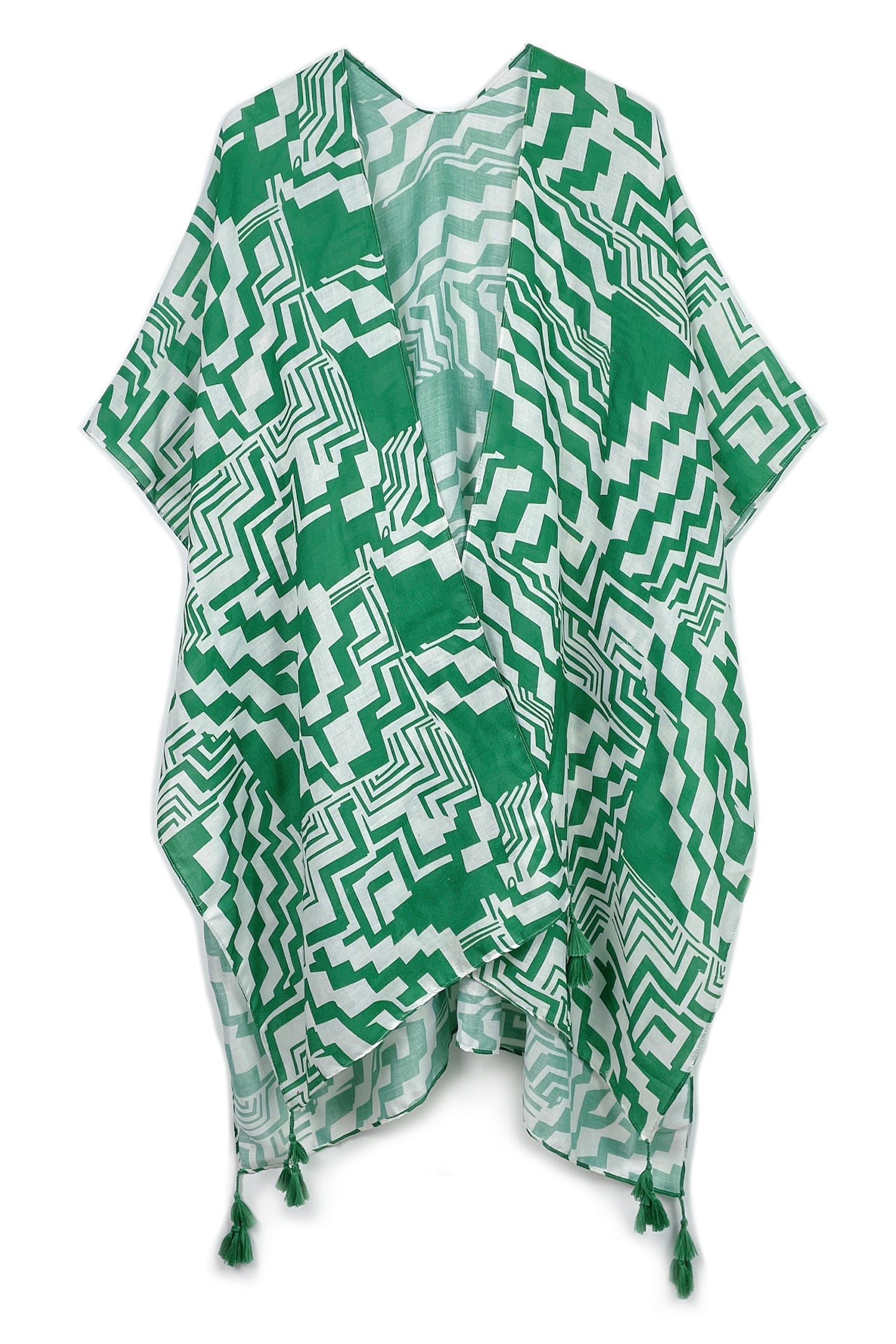 Geometric Print Kimono