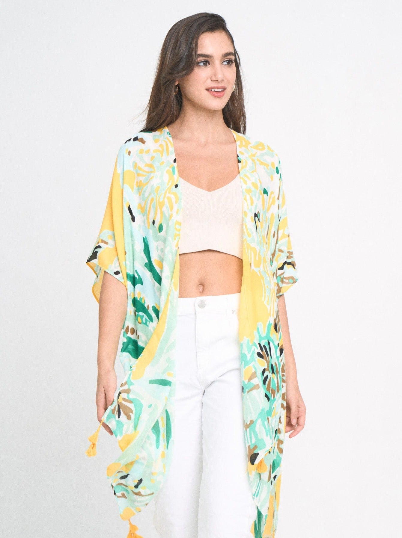 Floral Print Kimono - Charming Charlie