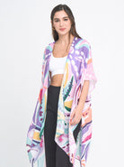 Tropical Floral Print Kimono - Charming Charlie