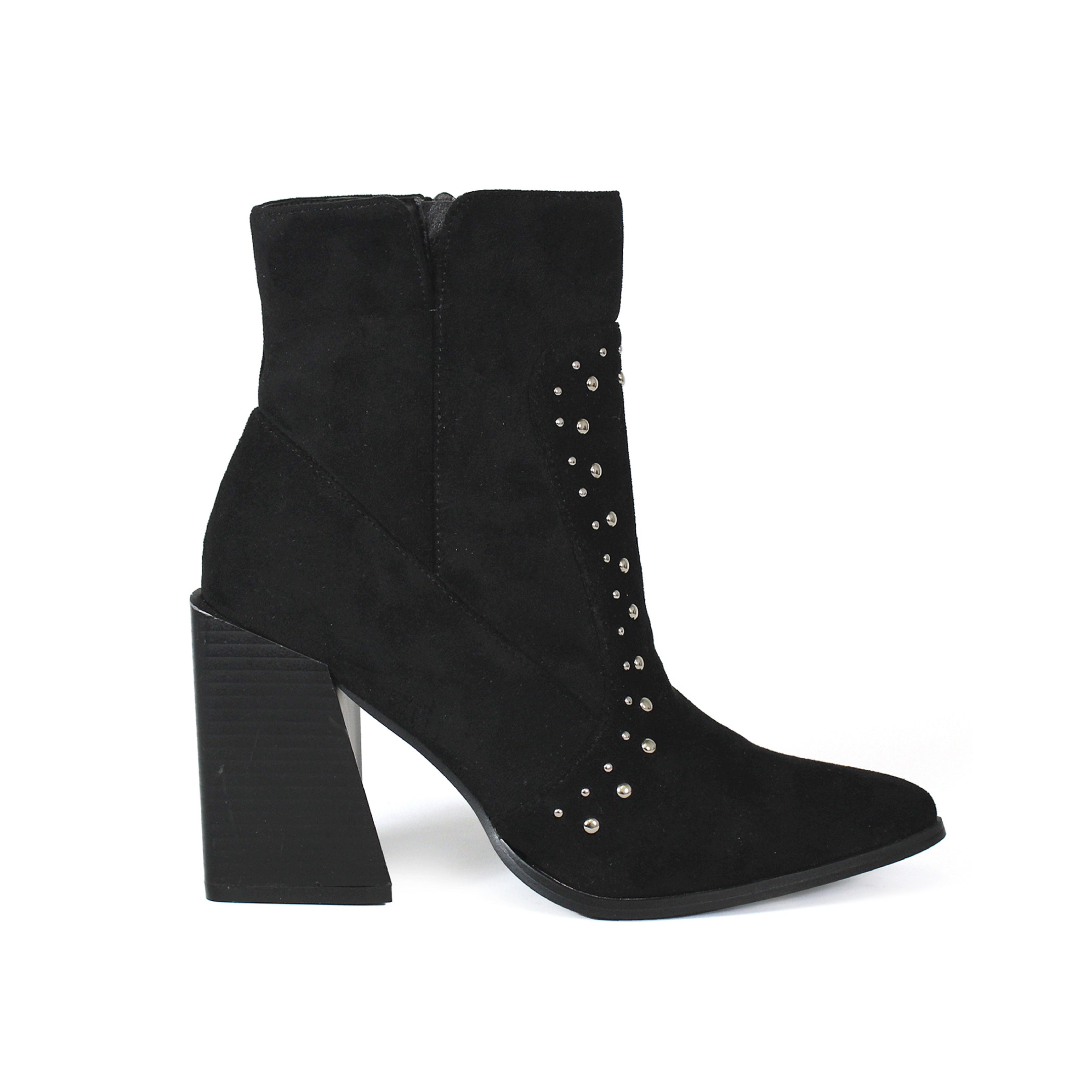 BLONDE-11 Women's Hotstone Suede Bootie - Yoki 