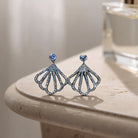 Art Deco Fan Stud Earrings - Charming Charlie