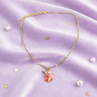 Gold-Tone Necklace with Unicorn Pendant - Charming Charlie