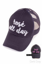 Dark_gray C.C PONY CAP is designed with stylish comfort in mind. Made with soft and durable materials, it features a ponytail opening for easy wear and a trendy look. Perfect for any outdoor activity, stay protected from the sun while looking fashionable.