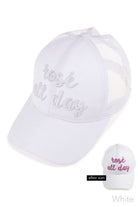 White C.C PONY CAP is designed with stylish comfort in mind. Made with soft and durable materials, it features a ponytail opening for easy wear and a trendy look. Perfect for any outdoor activity, stay protected from the sun while looking fashionable.