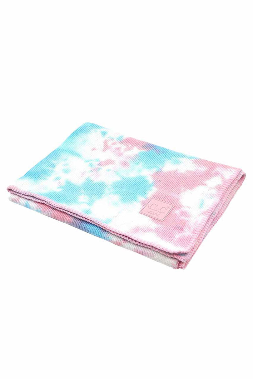 Baby Pink Baby Blue C.C Baby Tie Dye Stroller Blanket,  on-trend & fabulous design make it eye-catching and beautiful. It will keep your baby cozy and comfortable on winter and cold days. Go outside with confidence and beauty with this stroller blanket. It's a luxe addition to any cold-weather ensemble. Great for daily wear in the cold winter to protect your baby against the chill.