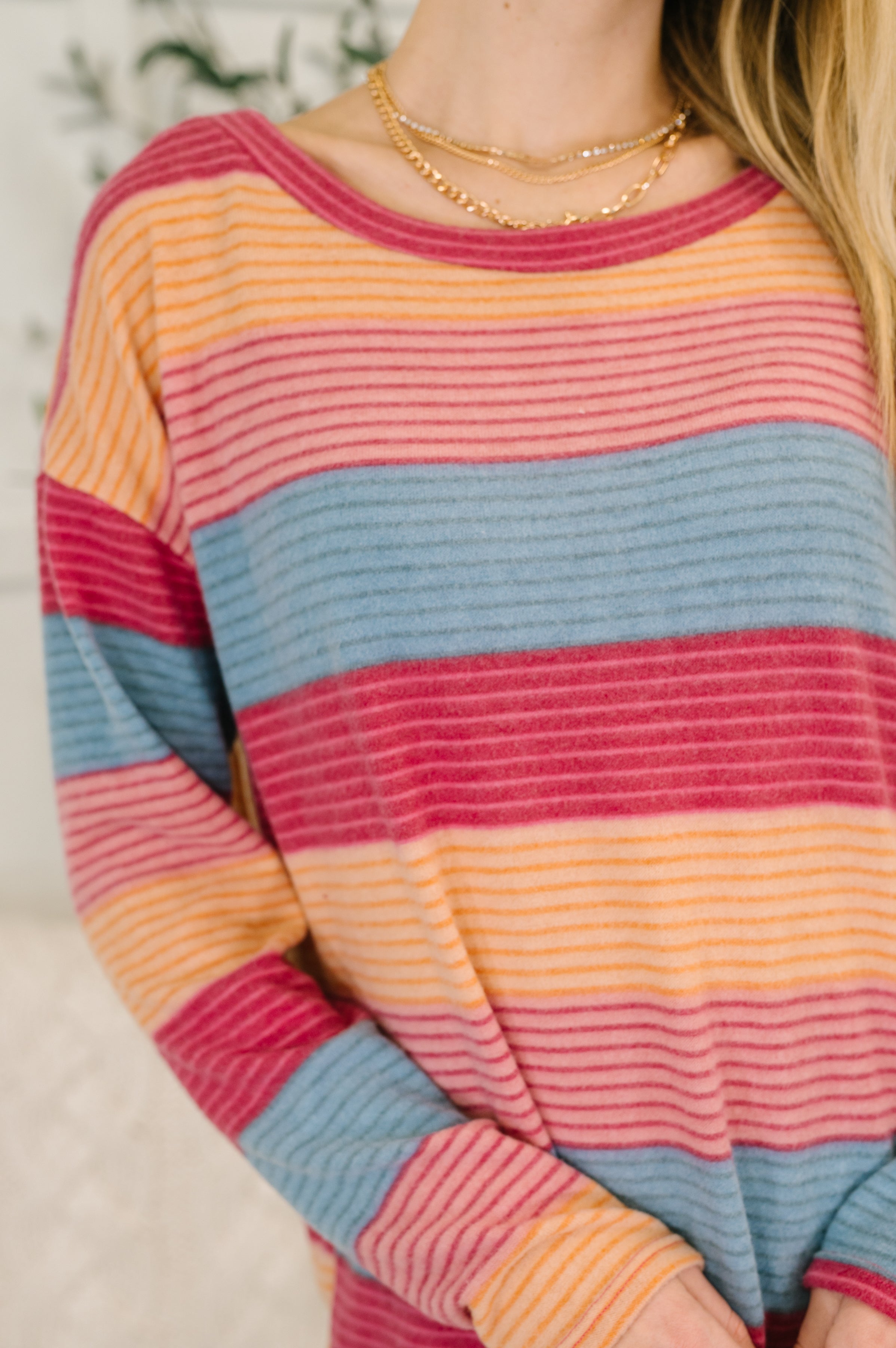 Back Home  Drop Shoulder Top - Charming Charlie