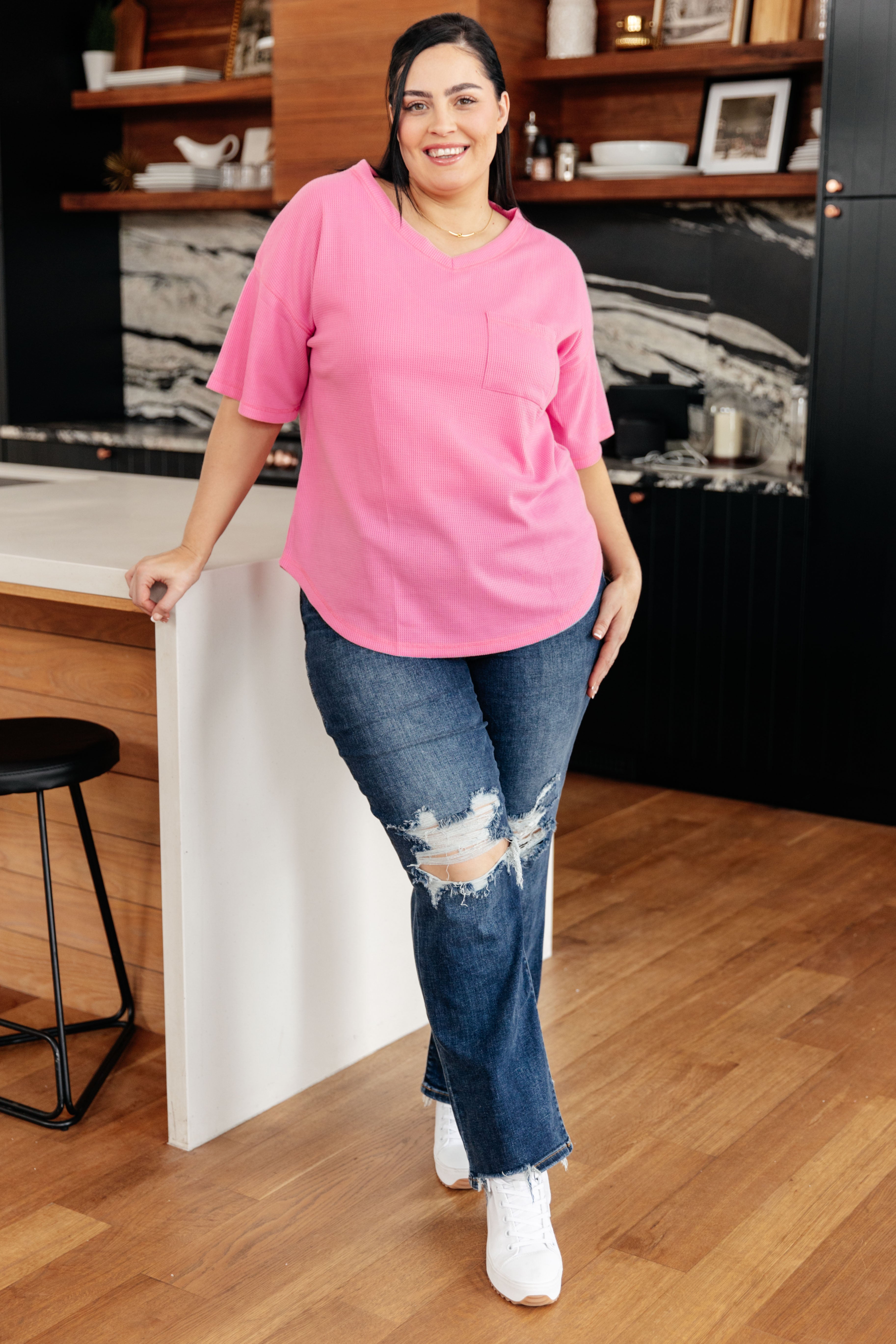 Back Together V-Neck Top - Charming Charlie