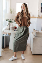 Back to Life V-Neck Sweater in Mocha - Charming Charlie