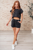 Back to Reality Mineral Wash Short Set - Charming Charlie