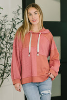 Balloon Sleeve Cut Sew Sweater Knit Top in Mauve - Charming Charlie