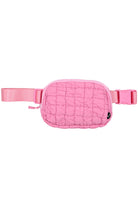 Barbie Pink C.C Quilted Puffer Fanny Pack is a stylish and functional accessory for any on-the-go individual. Made with durable quilted material, this fanny pack provides convenient storage for your essentials while remaining comfortable to wear. Perfect for travelers, runners, and outdoor enthusiasts.