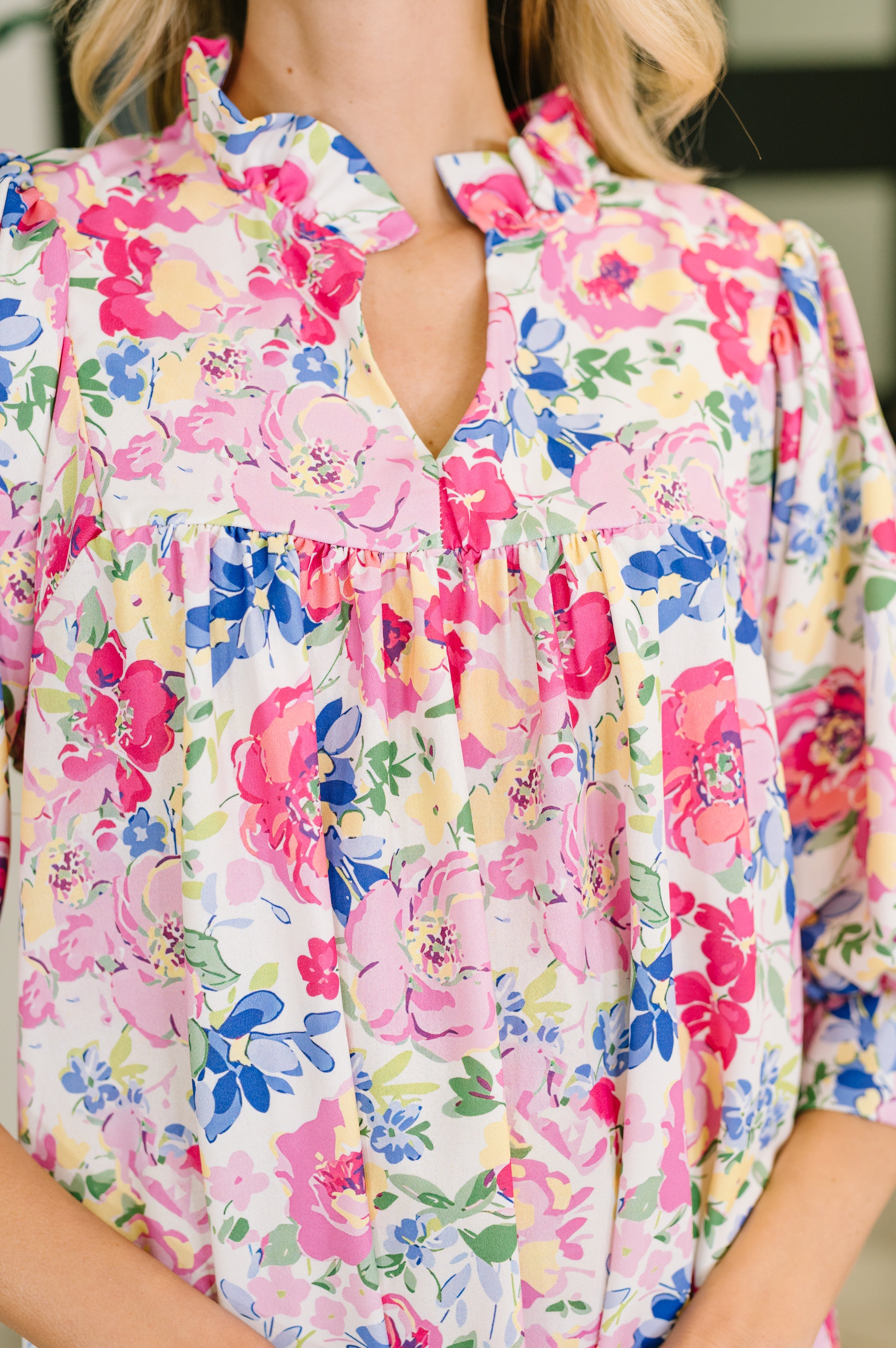 Barely Catch My Breath Notch Neck Dress - Charming Charlie