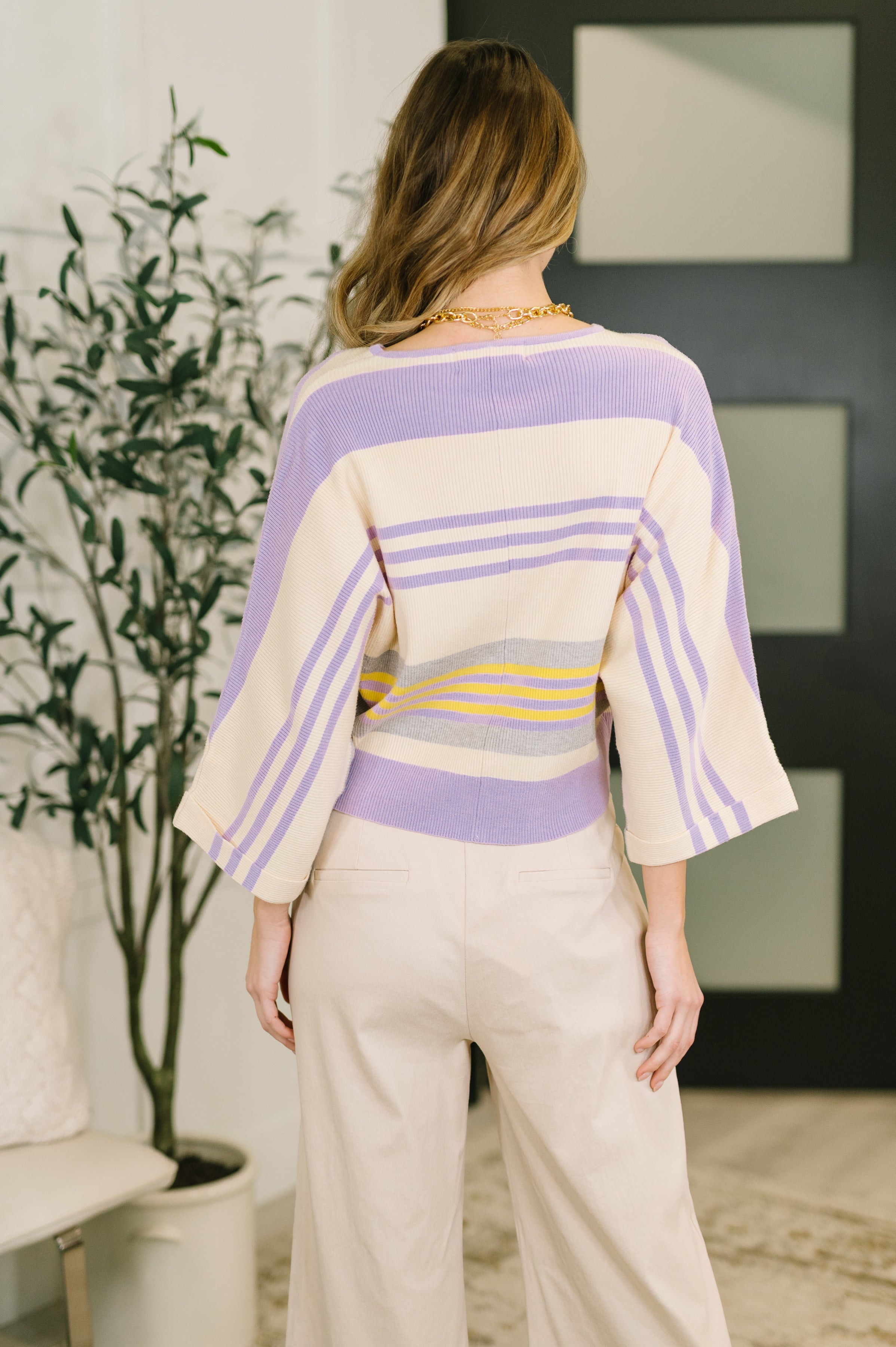 Barely Justified Striped Dolman Sleeve Top - Charming Charlie