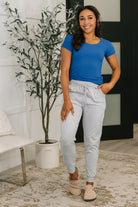 Basically A Part of Me Scoop Necked Tee in Classic Blue - Charming Charlie