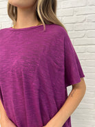 Basically Flowing Dolman Sleeve Top in Lt Plum - Charming Charlie