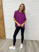 Basically Flowing Dolman Sleeve Top in Lt Plum - Charming Charlie