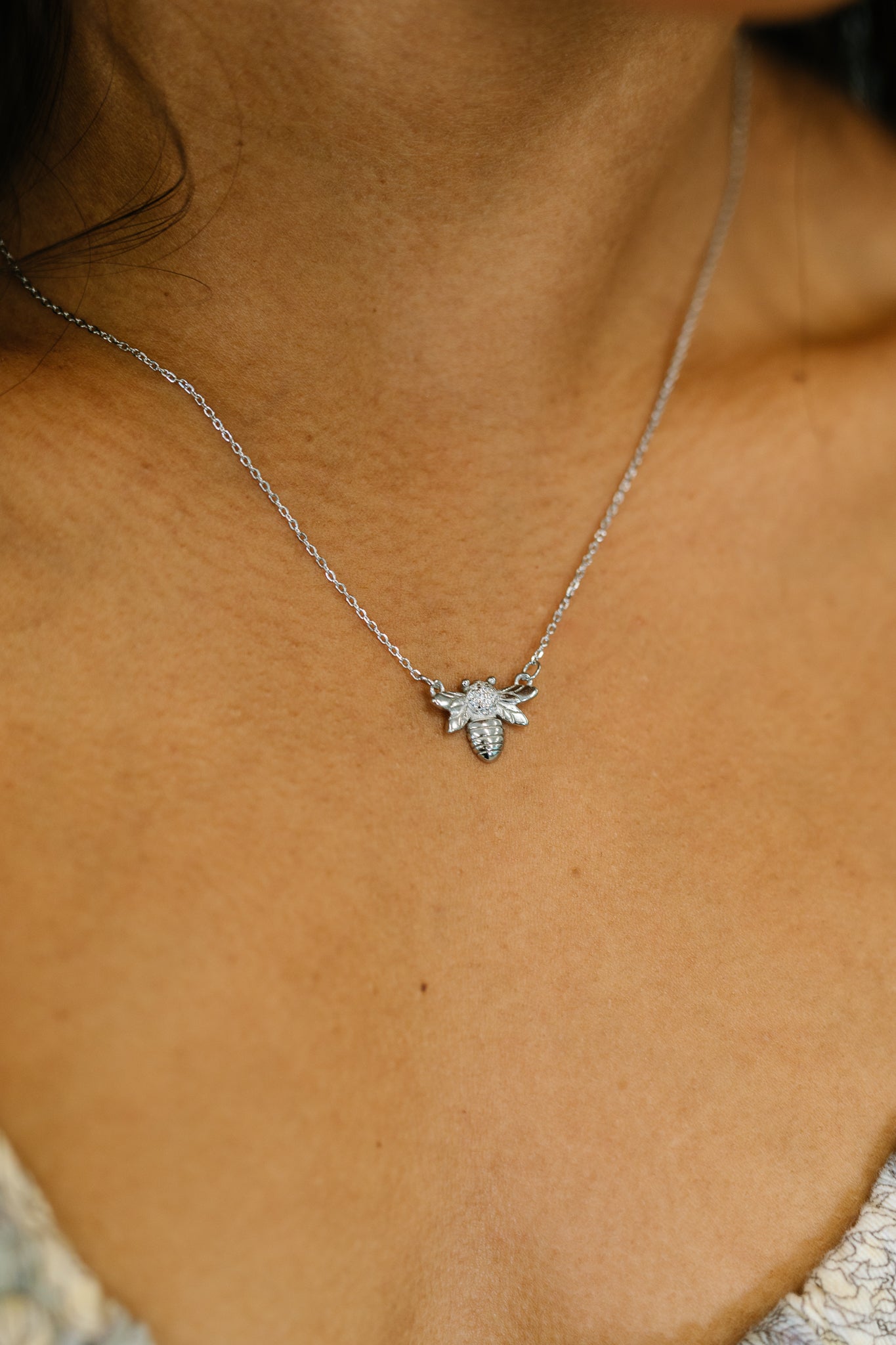 Bee Line Sterling Silver Necklace - Charming Charlie