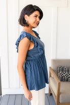 Before Now Ruffled Babydoll Top - Charming Charlie