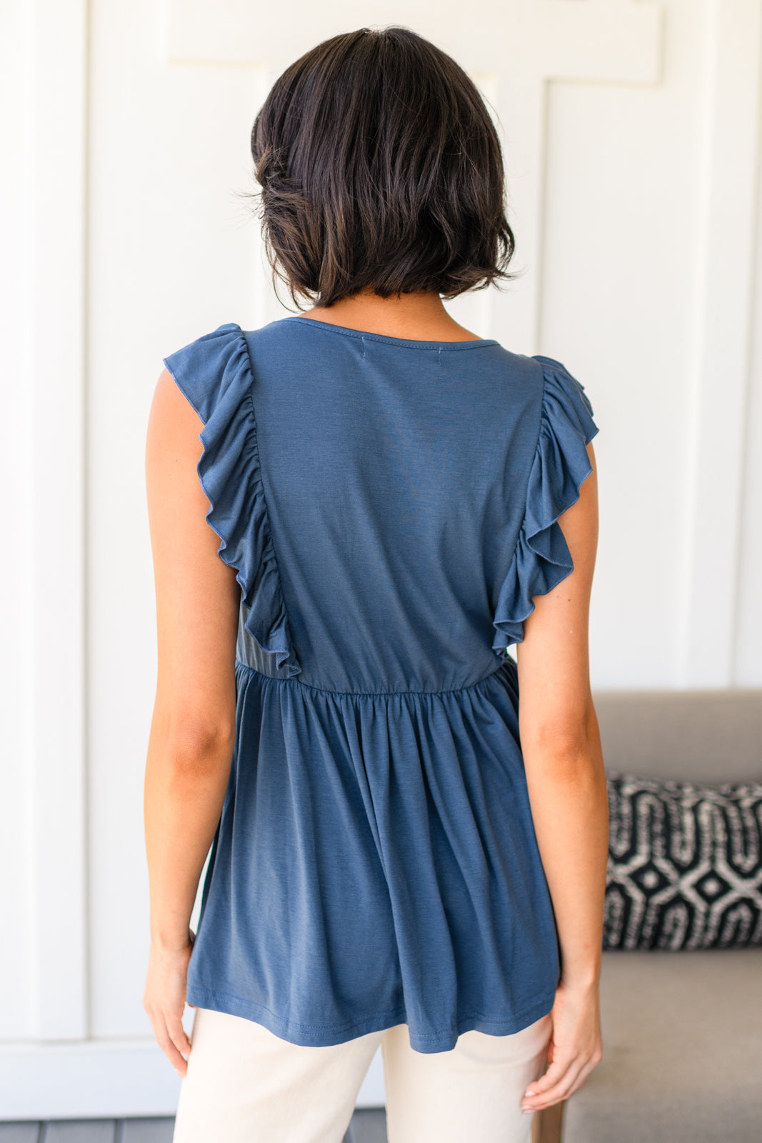 Before Now Ruffled Babydoll Top - Charming Charlie
