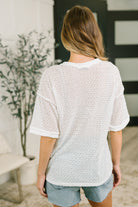 Beginning to Care Textured Oversized Top - Charming Charlie