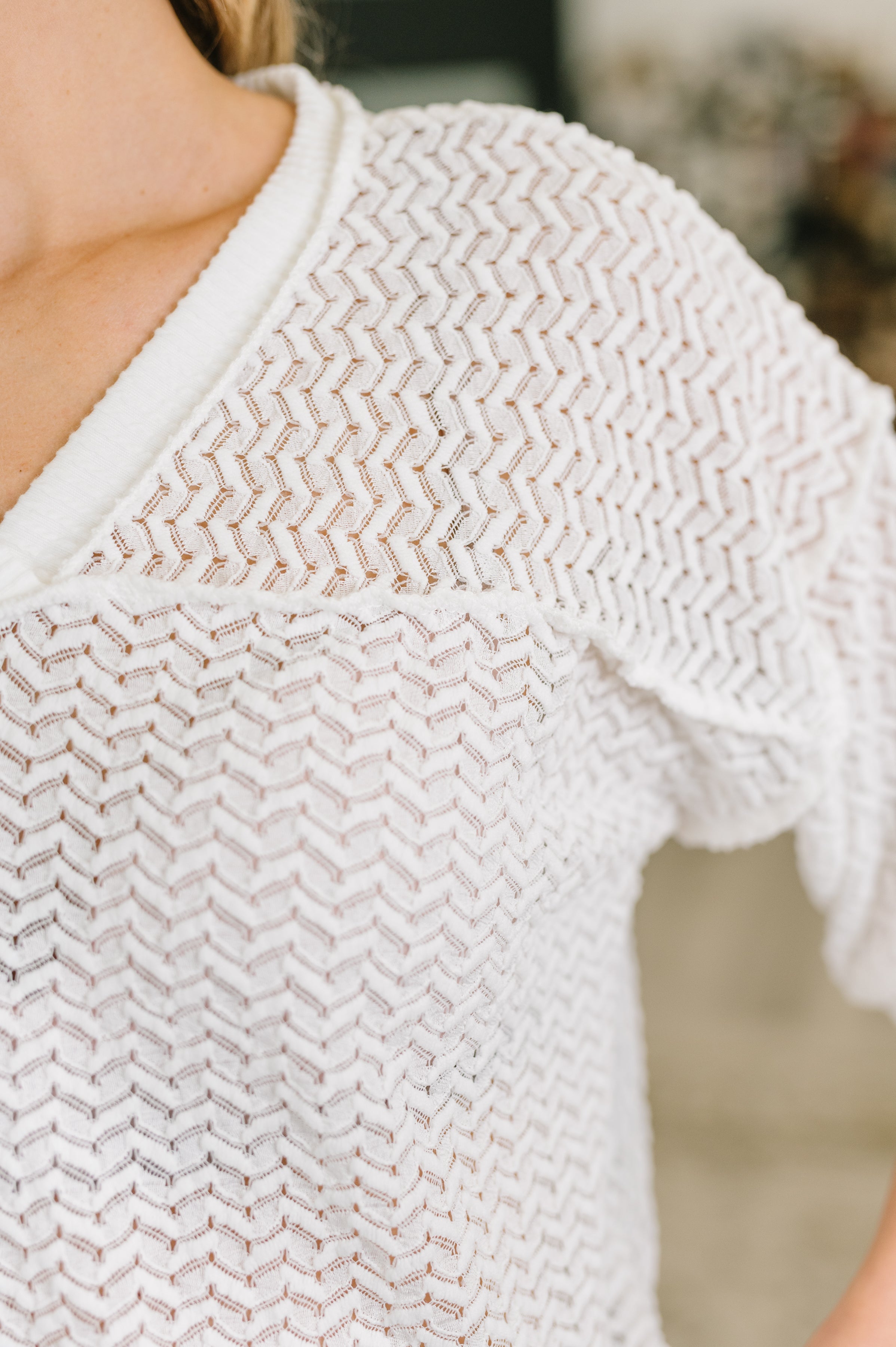 Beginning to Care Textured Oversized Top - Charming Charlie