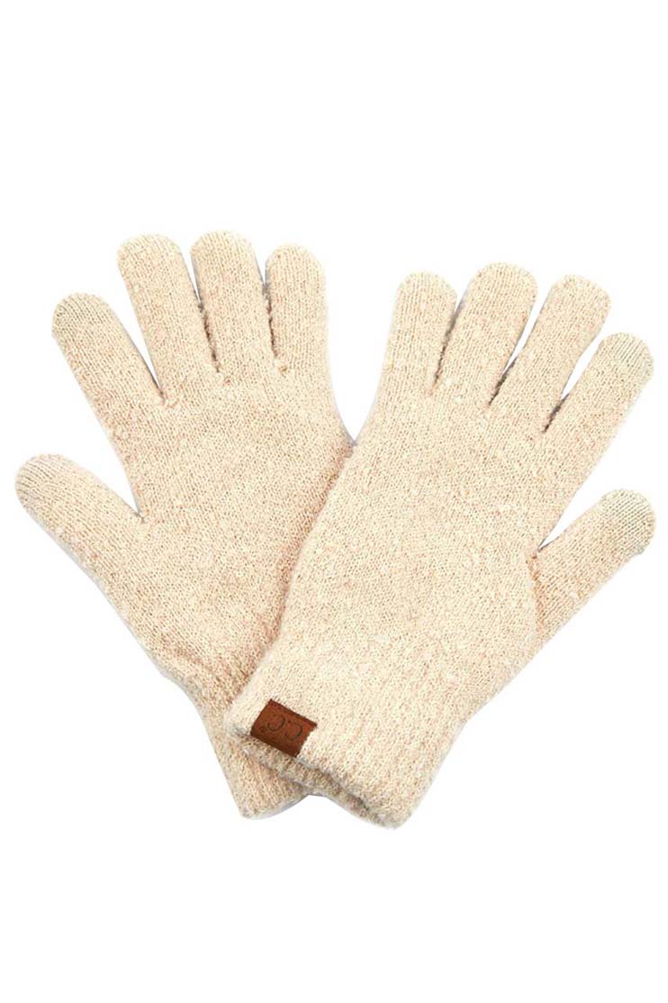 Beige C C solid boucle gloves, These boucle gloves are designed nicely that enrich your beauty and highlight and/or contrast many different outfits. Stay warm and cozy with these gloves in winter or cold weather. Different color variations give you the opportunity to coordinate with different outfits in style. Perfect pair for the holiday season, outdoor activity, camping, running, skiing, and holiday shopping. Stay beautiful and warm!