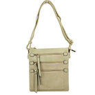 Beige Fashionable Womens Soft Leather Crossbody Purse Shoulder Bag, Show your trendy side with this awesome crossbody bag. Have fun and look stylish. Versatile enough for wearing straight through the week, perfectly lightweight to carry around all day. Hands-Free Cross-Body adds an instant runway style to your look, giving it ladylike chic. This handbag is destined to become your new favorite. Detachable, adjustable crossbody strap. Exterior front zip pocket.