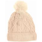 Beige  Kids Matching Fur Pom accessories provide a stylish and practical solution to chilly weather. Made from soft, high-quality materials, these fur poms add warmth and a playful finishing touch to children's outfits. Perfect for coordinating looks among siblings, they offer both comfort and a cohesive style statement for your little ones. 