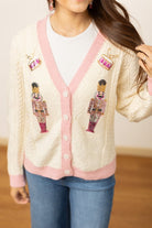 Beige and Pink Nutcracker Sweater - Charming Charlie