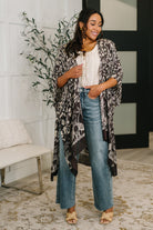 Bella Vida Open Front Floral Print Kimono - Charming Charlie