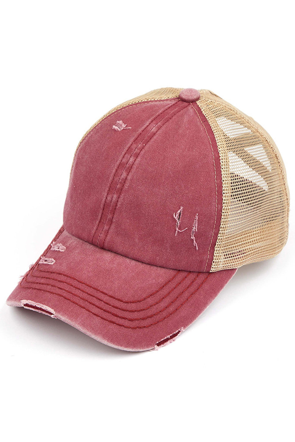Berry-C.C BASEBALL PONYCAP is a stylish and functional cap that combines the classic look of a baseball cap with the convenience of a ponytail holder. Made with high-quality materials and a comfortable fit, this cap is perfect for any outdoor activity. Stay cool and protected with the C.C BASEBALL PONYCAP.