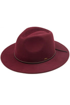 Berry C.C Wool Felt Brim Hat offers a classic and stylish addition to your wardrobe. Made with high-quality wool felt, this hat provides both warmth and durability. Its wide brim provides excellent sun protection, making it perfect for outdoor activities. Elevate your look with this timeless and functional accessory.