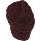 Berry Ribbed Knit Hat with a Brim offers a sophisticated blend of texture and functionality. Crafted with a detailed ribbed stitch, this hat ensures warmth and durability, while the integrated brim provides essential sun protection without compromising style. Designed for those seeking a refined accessory, it delivers comfort and versatility suitable for various outdoor conditions.