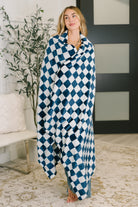 Berry Cozy Checkered Blanket - Charming Charlie