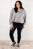 Beyond the Basics Pullover in Sleet - Charming Charlie