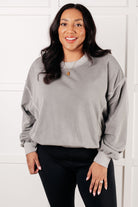 Beyond the Basics Pullover in Sleet - Charming Charlie