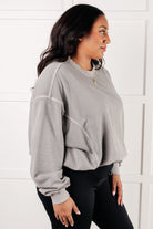 Beyond the Basics Pullover in Sleet - Charming Charlie